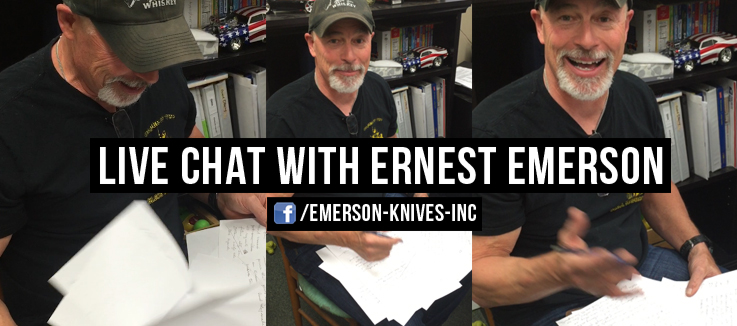Live Chat with Ernest Emerson