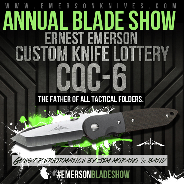 Annual Blade Show Custom Knife Lottery with Emerson Knives