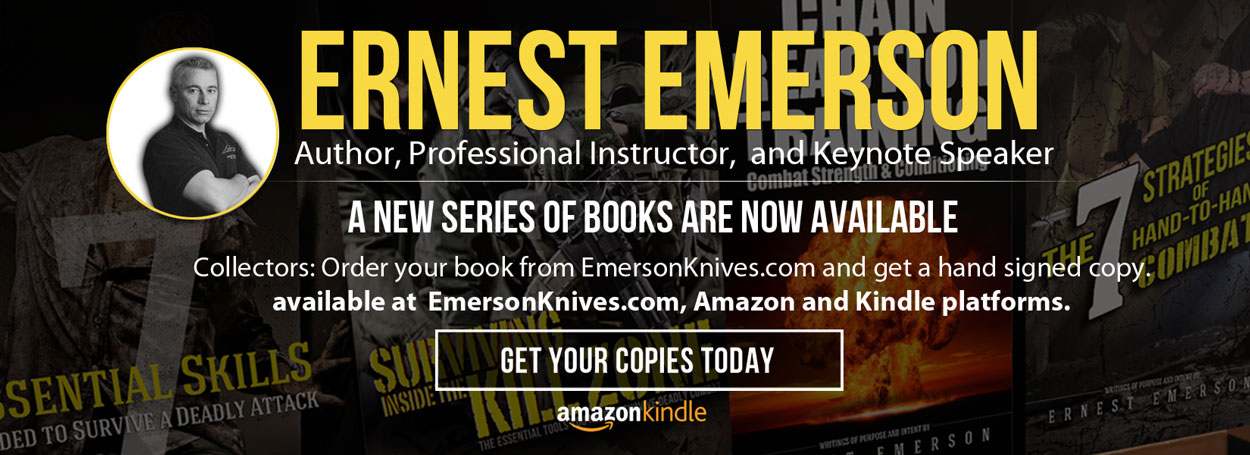 Author Ernest Emerson Autographed Books available on EmersonKnives.com