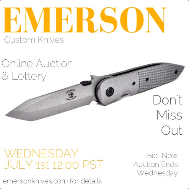 The Ernest Emerson Custom Auction and Lottery