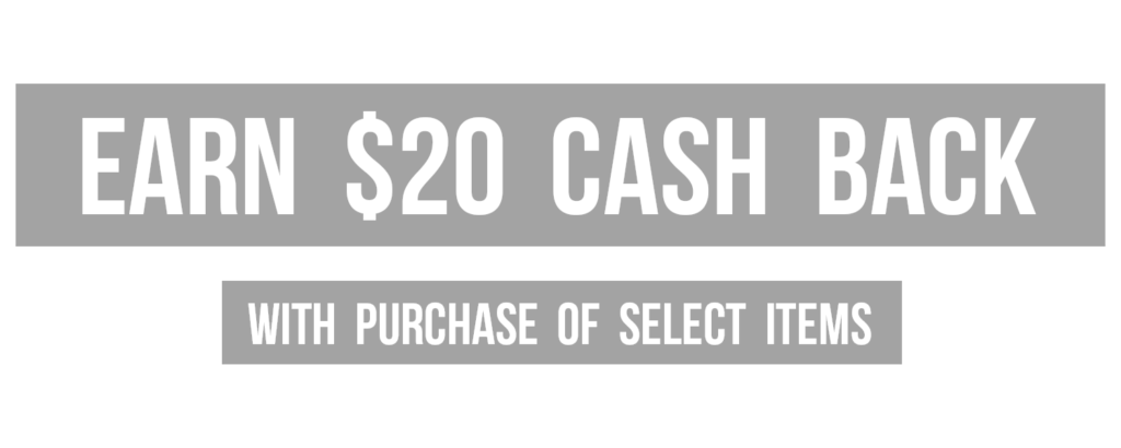 Spring Promotin, $20 Cash Back