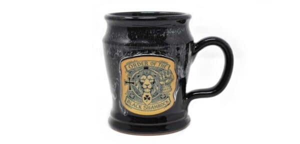 Black Shamrock Coffee Mug 1