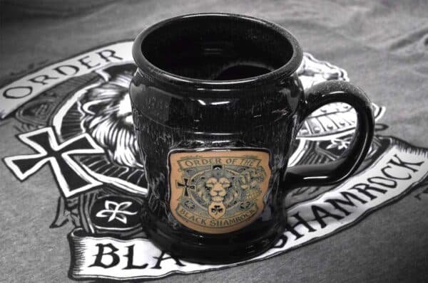 Black Shamrock Coffee Mug 2