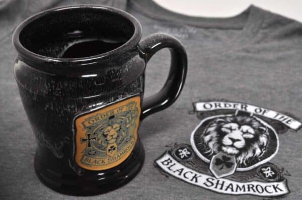 Black Shamrock Coffee Mug 3